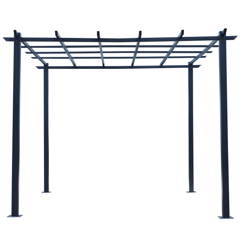 Metal Gazebo With Trellis Sides 3m x 3m