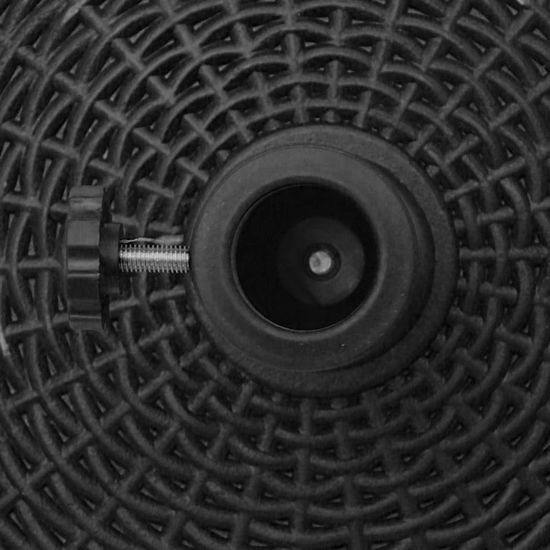 Black Resin Patio Umbrella Base with Wheels