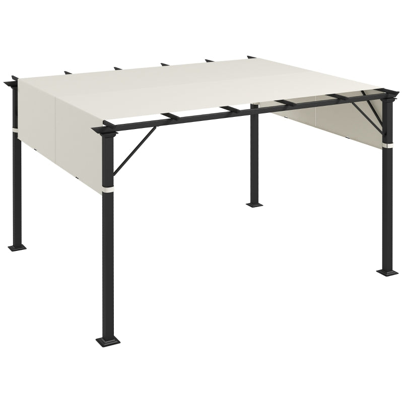 Cream White Pergola Canopy Set - UV Protection, Easy Install - 3x3m