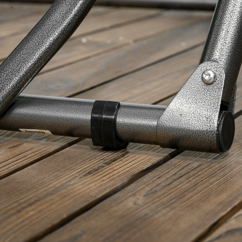 Black Foldable Hammock Stand with 2-in-1 Net & Clothes Rack, 120kg Capacity