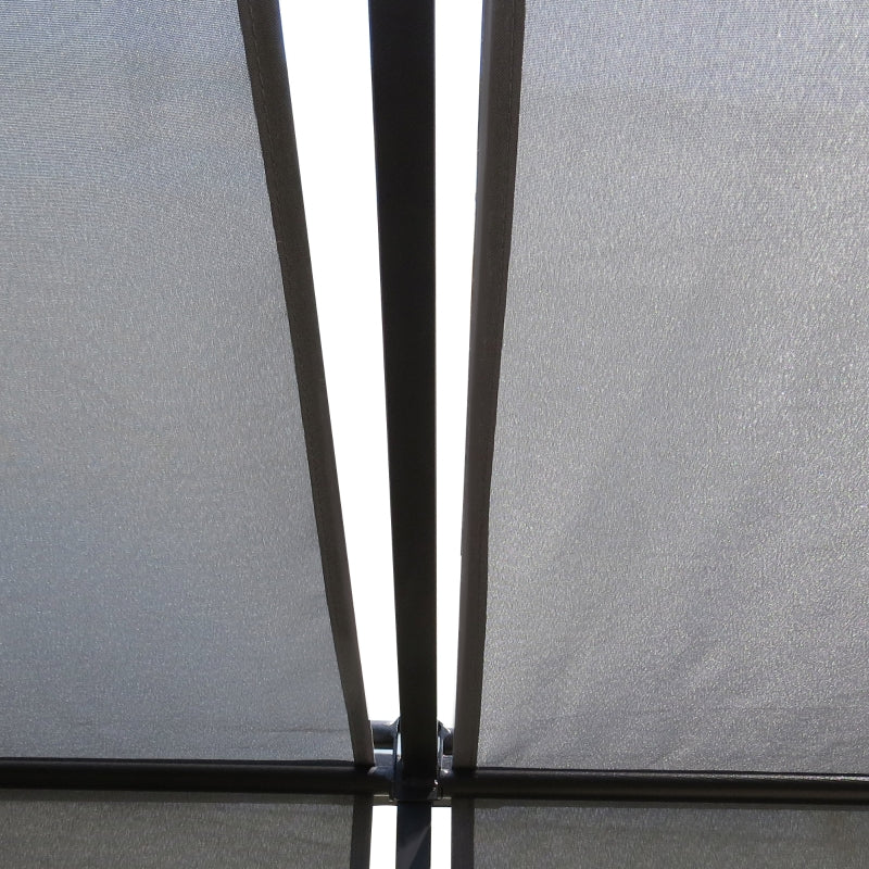 3m x 3m Steel Pergola With Retractable Roof