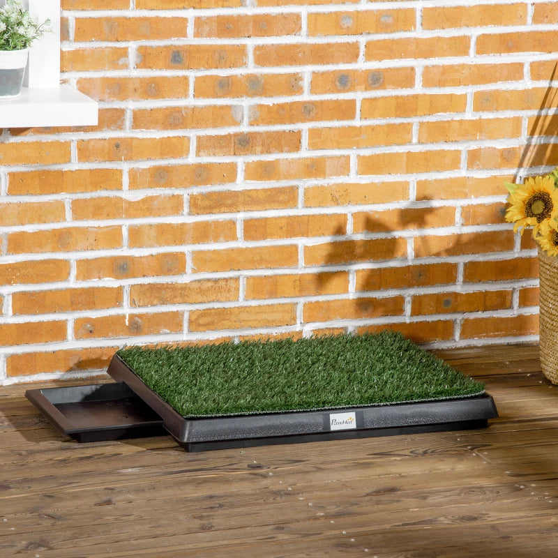 Indoor Pet Dog Toilet Mat - Potty Training Grass Restroom with Tray & Loo Pad for Easy Cleanup