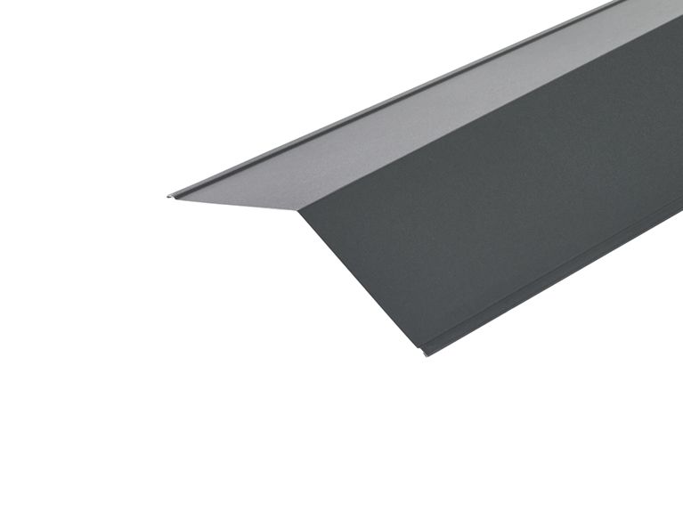 130º Ridge Flashings in GreenCoat® Pural Finish - 195mm x 195mm Slate Grey