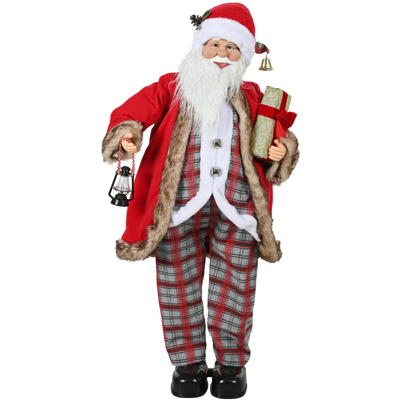 4'6" Animated Santa Claus Figure with Sound - Festive Holiday Decoration in Red - Perfect for Christmas Cheer