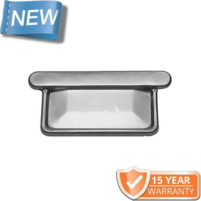 120x75mm Box Profile Galvanised Steel Stop End