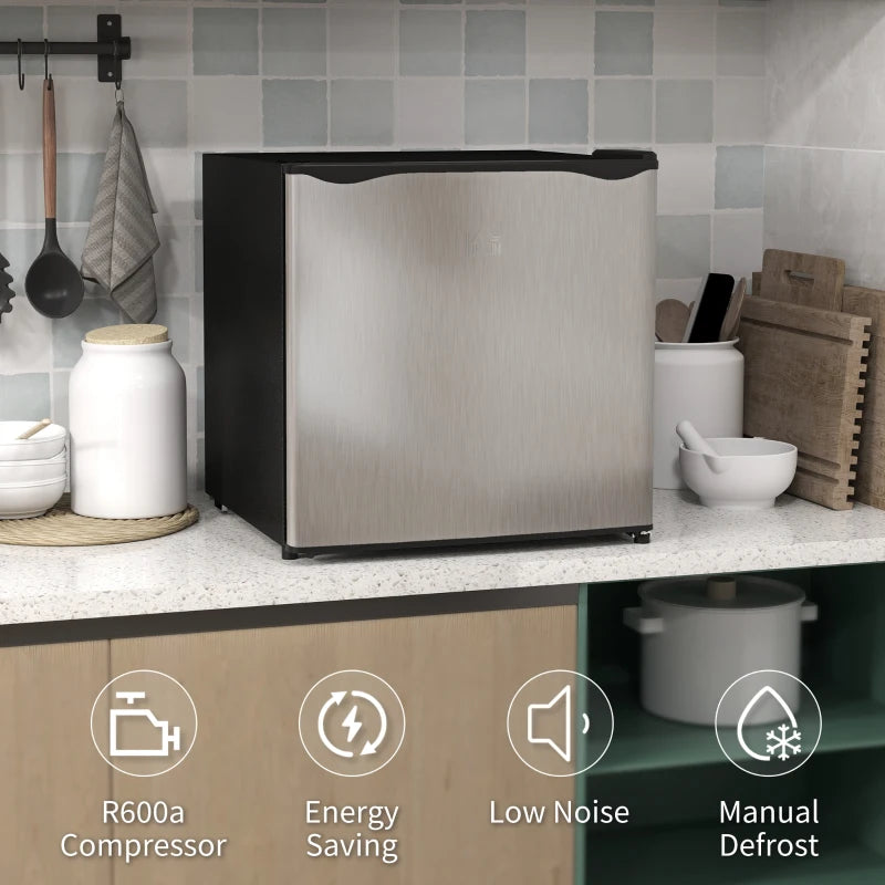 Compact 35L Mini Freezer -24°C to -14°C Silver Tone - Ideal for Small Spaces, Energy Efficient, Perfect for Home or Office