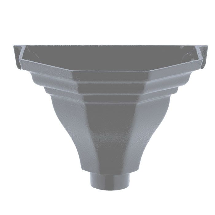 Hargreaves Cast Iron 65mm outlet H1 Rainwater Head - Primed