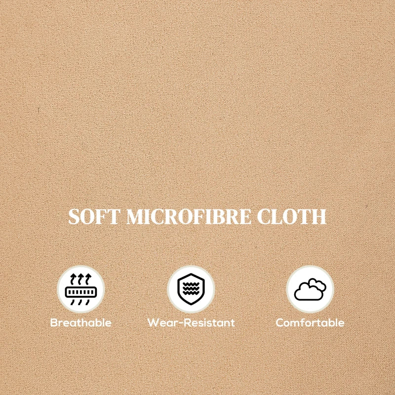 Light Brown Manual Reclining Armchair with Footrest - 140° Comfort for Your Living Room