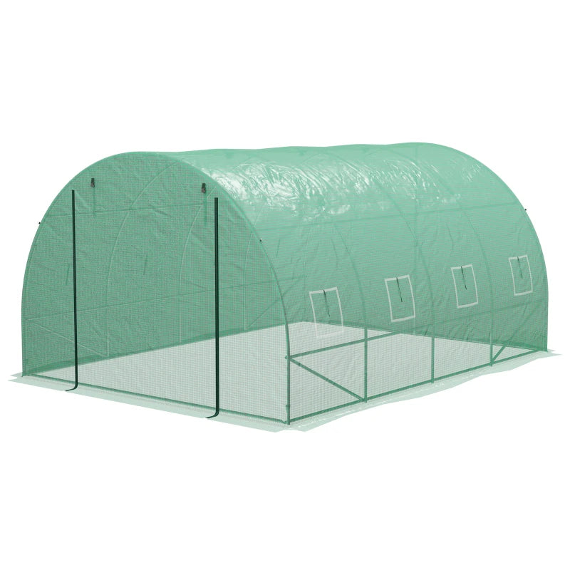 4m x 3m Polytunnel With Integrated Sprinkler System, Greenhouse