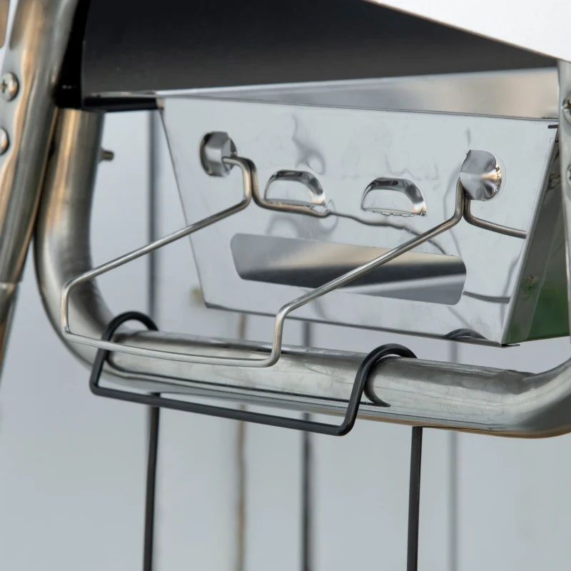 Black Charcoal BBQ Grill - Portable Outdoor Grill for Perfect Grilling and Smoking