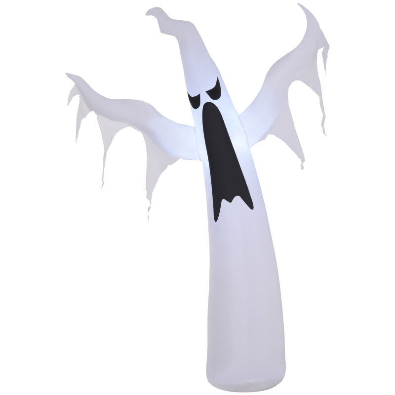 6FT Inflatable Halloween Ghost Decoration - Scary Floating Yard Lawn Decor for Outdoor Parties - 1.8m LED Lighted