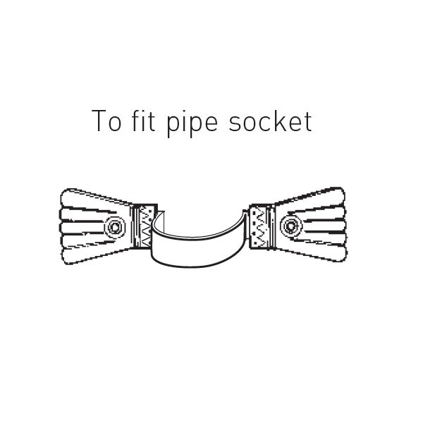 Hargreaves Cast Iron 65mm Ornamental Rainwater Earband Type E - Primed