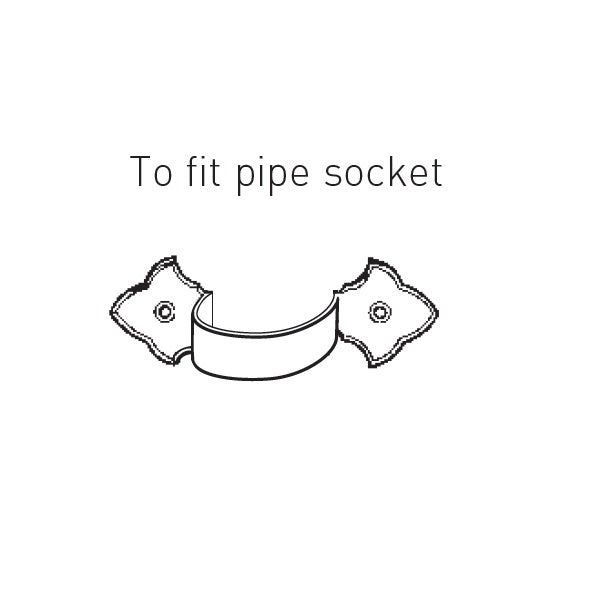 Hargreaves Cast Iron 100mm Ornamental Rainwater Earband Type F - Primed