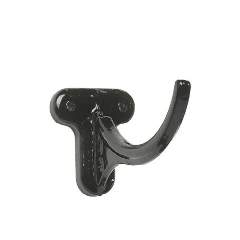 Hargreaves Cast Iron 150mm Plain Half Round Fascia Bracket - Painted Black