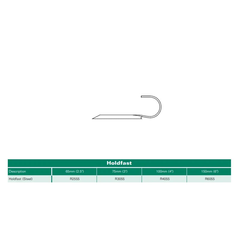 Hargreaves Cast Iron 75mm Rainwater Steel Holdfast - Primed