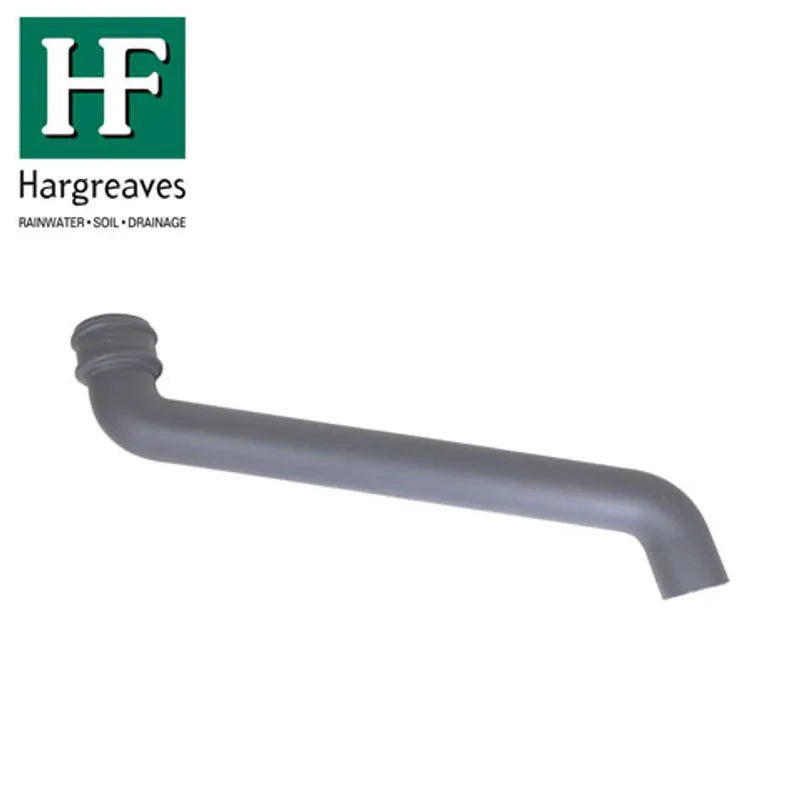 Hargreaves Cast Iron 65mm Rainwater Offset 533mm Projection - Primed