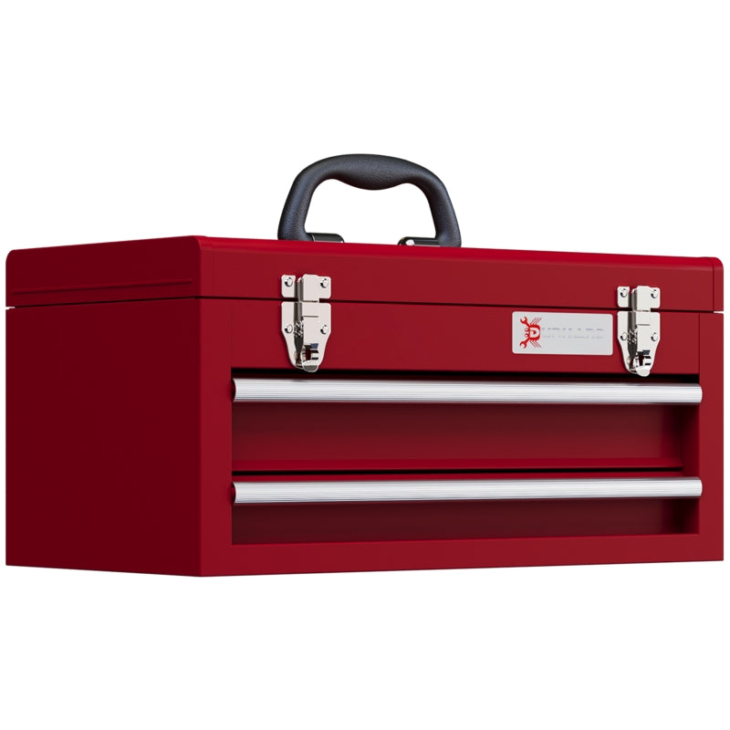 Lockable Metal Tool Box with Drawers