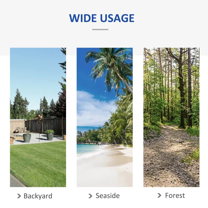 Portable Green Striped Camping Hammock with Stand - Adjustable Height, 120kg Capacity