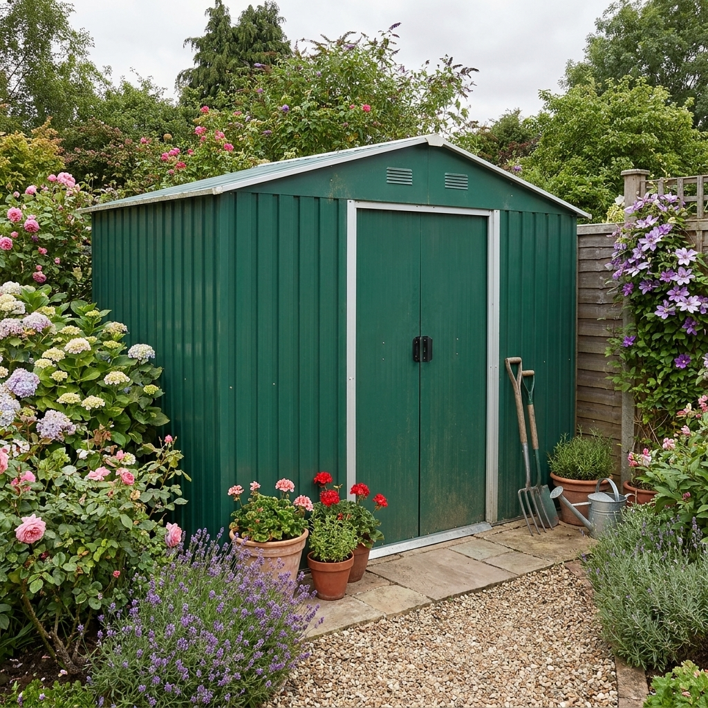 GreenScape 9ft x 6ft Metal Garden Storage Oasis