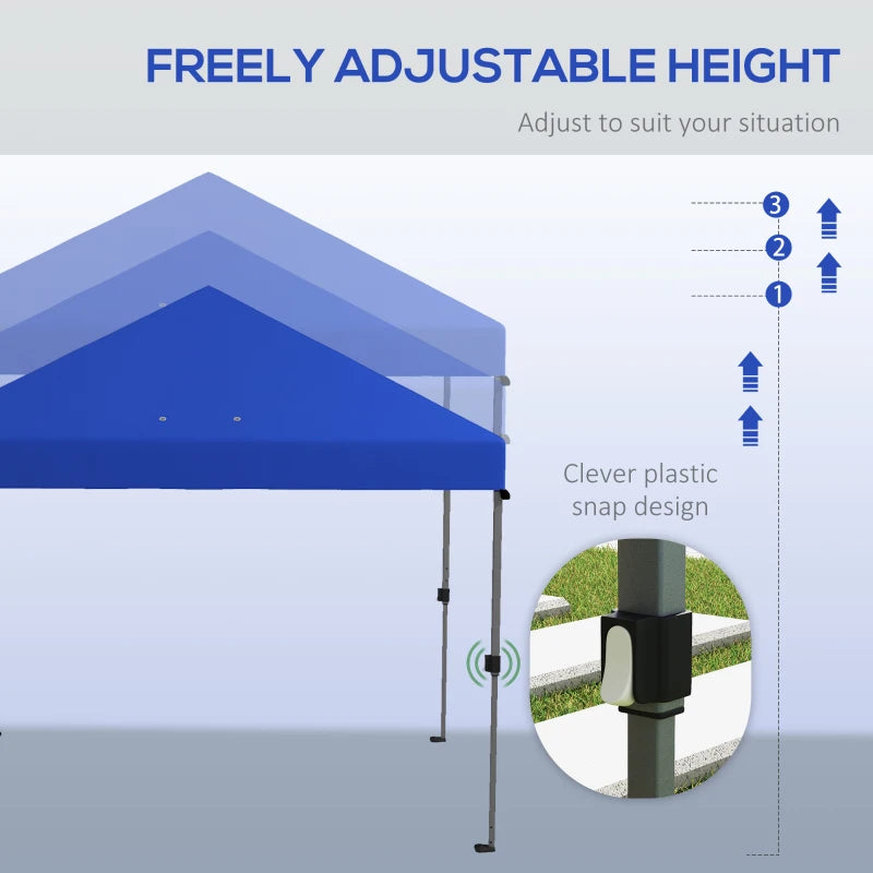 Blue 3x3m Pop-Up Gazebo Kit