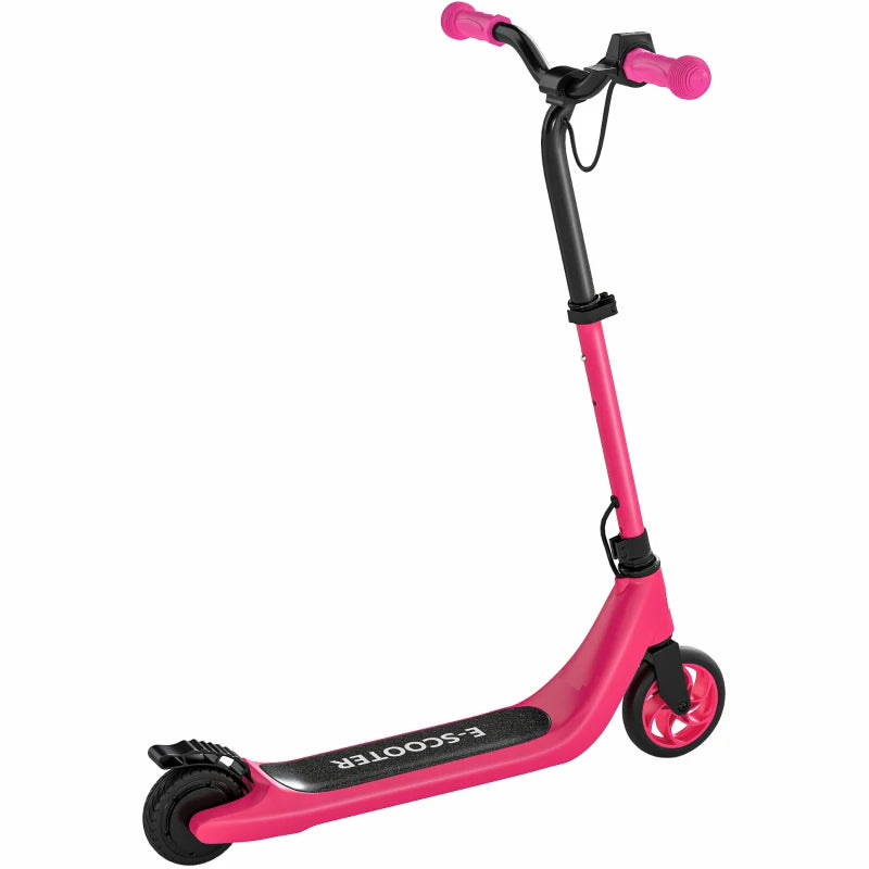 Electric Scooter for Kids 120W Motor Adjustable Height Rear Brake Safe Fun Pink