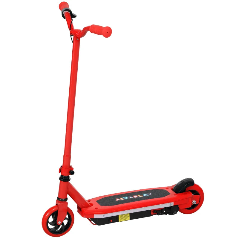 Electric Scooter for Kids Ages 6-14 with Colorful LED Lights Red
