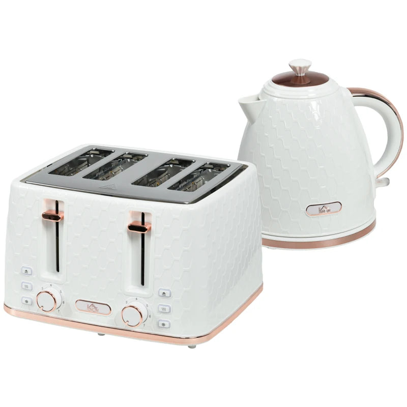 3kW Rapid Boil Honeycomb Kettle in Cream - Stylish Electric Tea Kettle for Fast Boiling and Modern Kitchen Decor