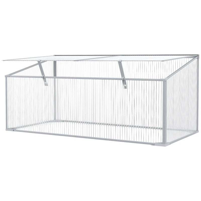 Green Polycarbonate Mini Greenhouse 99x60x44 cm