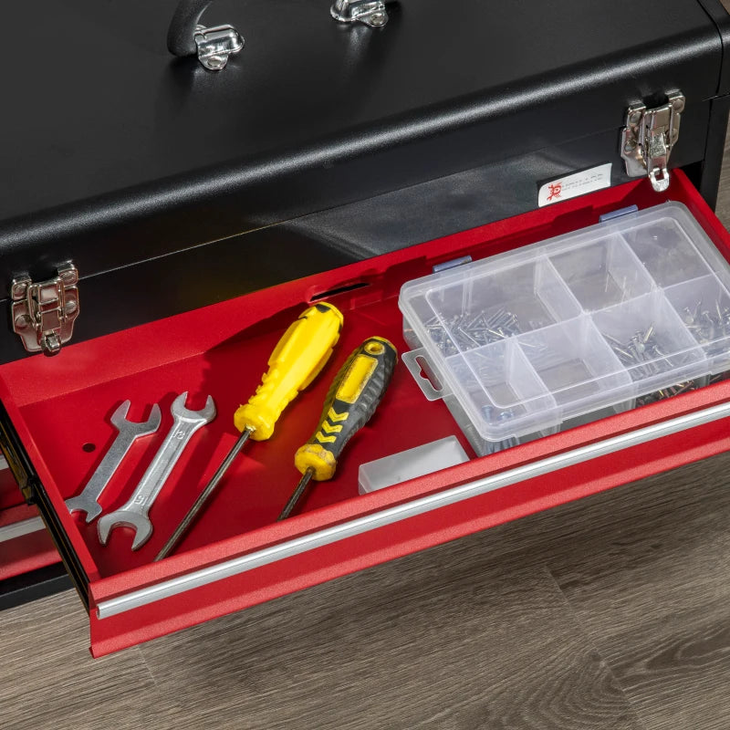 3 Drawer Lockable Tool Chest for Organizing