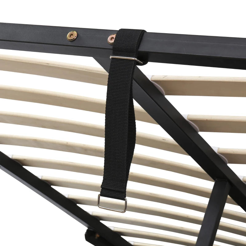 Upholstered Hydraulic Storage Bed with Removable Velvet Headboard - Grey, 210x159x90 cm, Stylish & Functional Bedroom Furniture