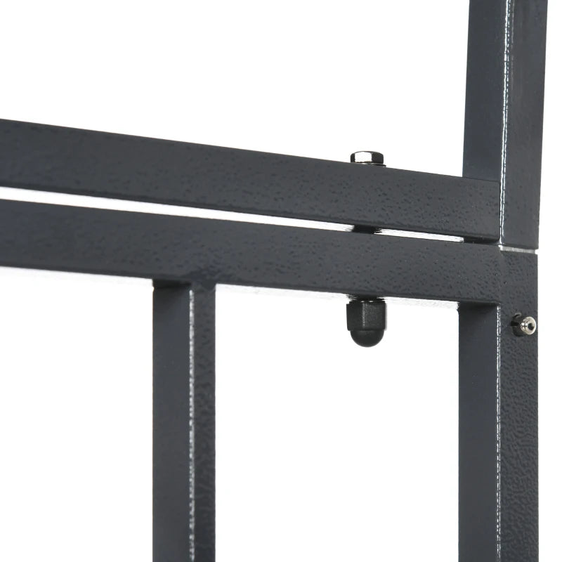 Metal Garden Arch with Double Gates for Climbing Plants, Roses, Vines - Outdoor Wedding Arbor