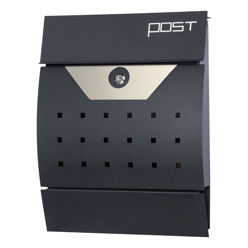 Wall-Mounted Steel Mailbox for Home Use