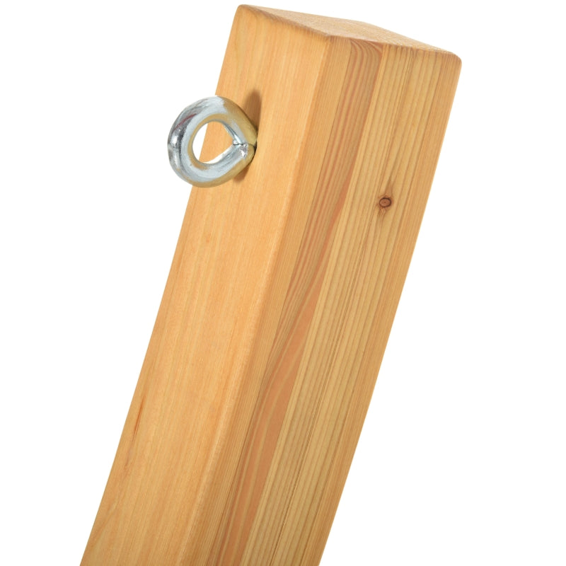 Wooden Hammock Stand - Universal Fit - Garden Picnic Camp - 3.25m - Natural