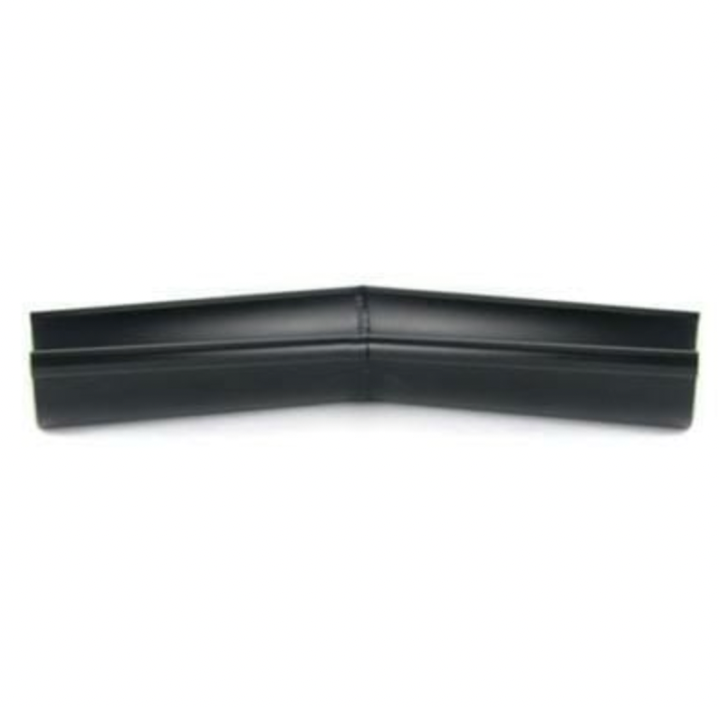 115mm Half Round Black Coated Galvanized Steel 135degree Internal Gutter Angle