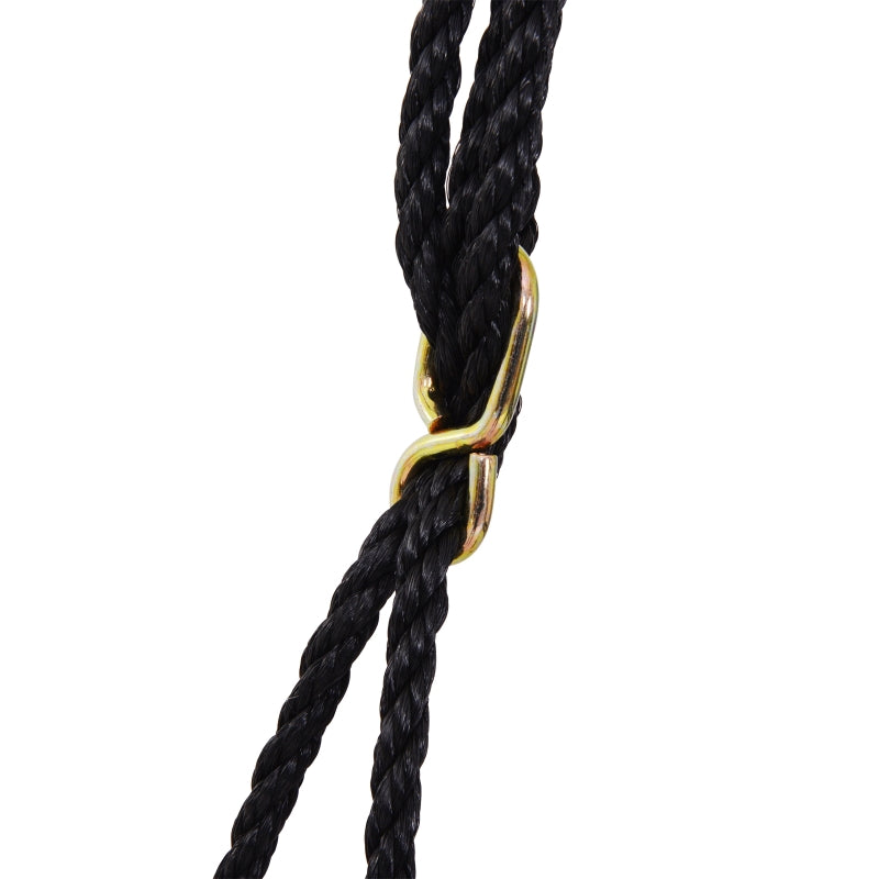 Black Kids Nest Swing Seat - 23.5 Inch Round Hanging Tree Toy