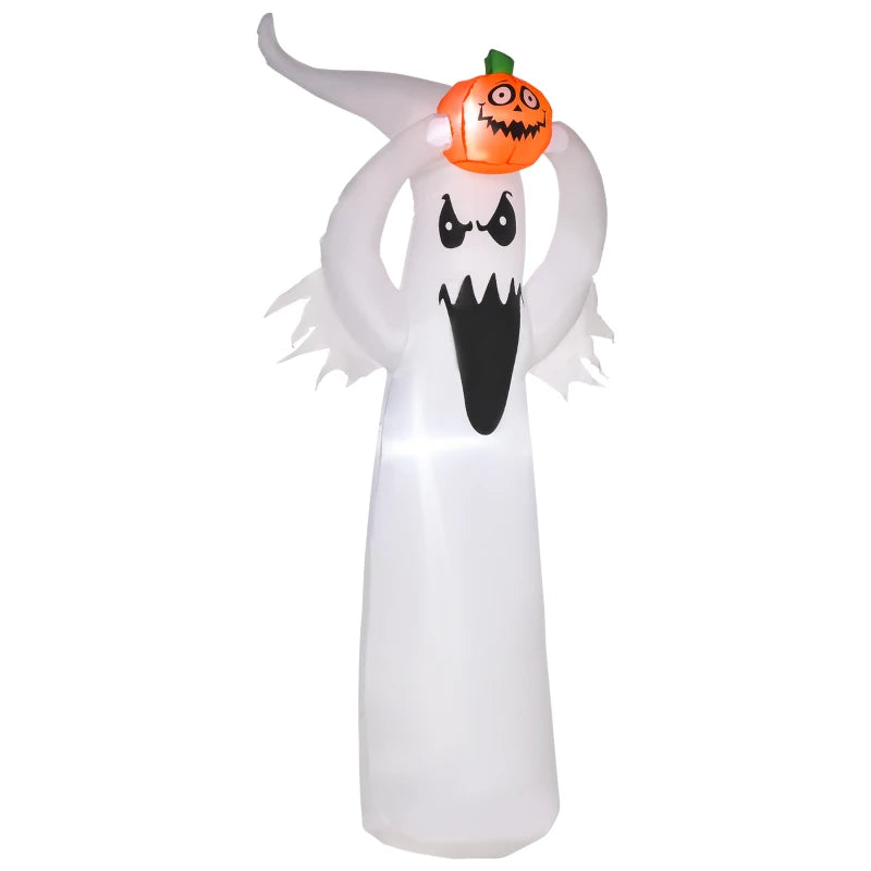 6FT Inflatable Halloween Decoration - Floating Ghost & Pumpkin for Outdoor Yard Party - 1.8m Spooky Decor