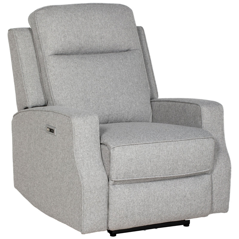Electric Reclining Chair with USB Port and Footrest - 150° Grey Comfort for Your Living Room