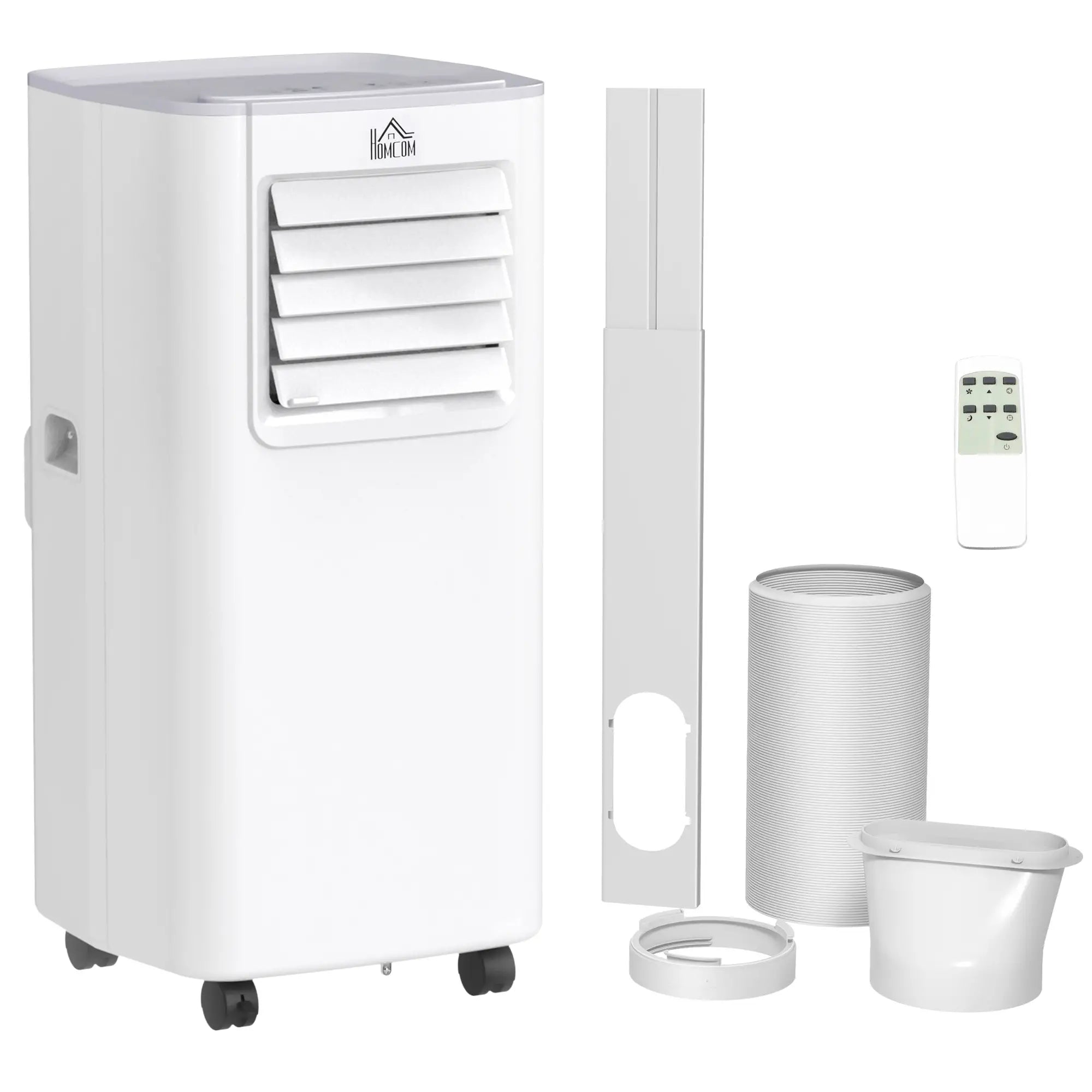 5000 BTU Portable Air Conditioner – 4-in-1 Compact AC Unit with Cooling, Fan, Dehumidifier & Sleep Mode, Remote Control, 24H Timer, 2 Speeds, Window Vent Kit – Ideal for Rooms up to 12㎡