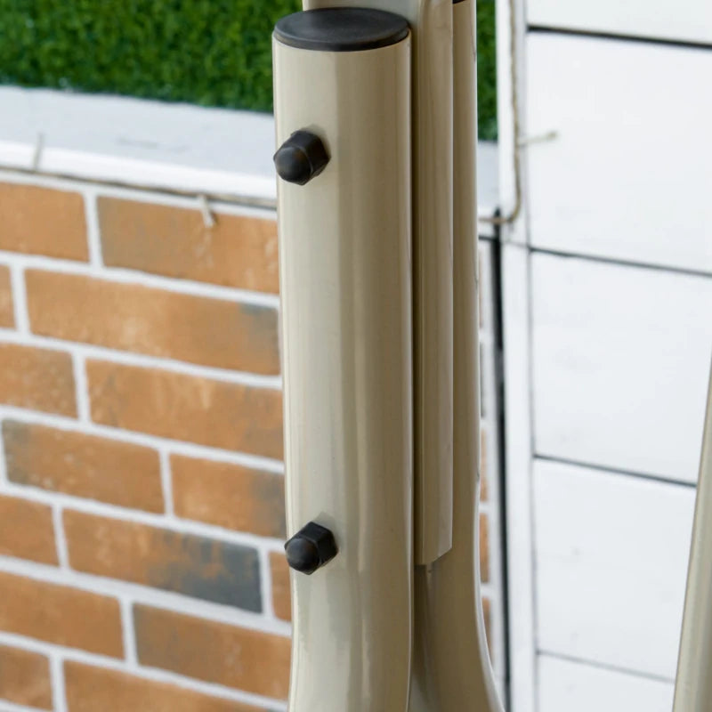 3 Seater Patio Swing Chair with Tilting Canopy, Light Brown