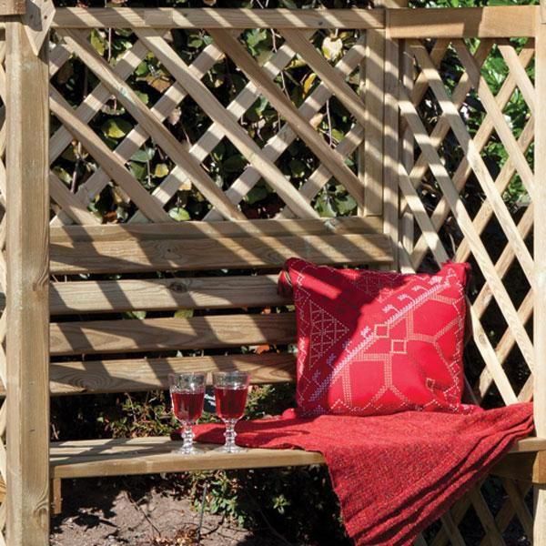 Jaipur Wooden Arbour - Open Slatted Roof