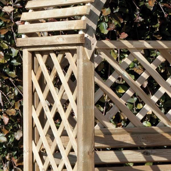 Jaipur Wooden Arbour - Open Slatted Roof