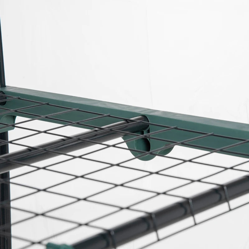 Portable Greenhouse Flower Stand - Transparent PVC Cover - 69 x 49 x 193cm