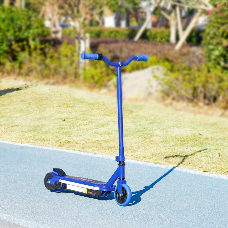 Electric Scooter for Kids Ages 6-14 with Colorful LED Lights Blue