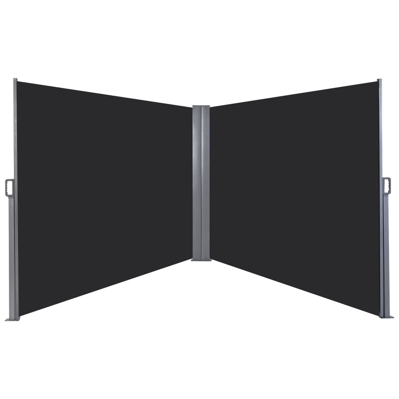 600 x 180cm Dark Grey Retractable Side Awning
