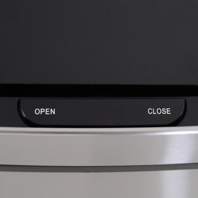 72L Stainless Steel Recycling Sensor Bin - 3 Compartments for Wet/Dry Waste, Removable Lid - Ideal Kitchen Home Solution