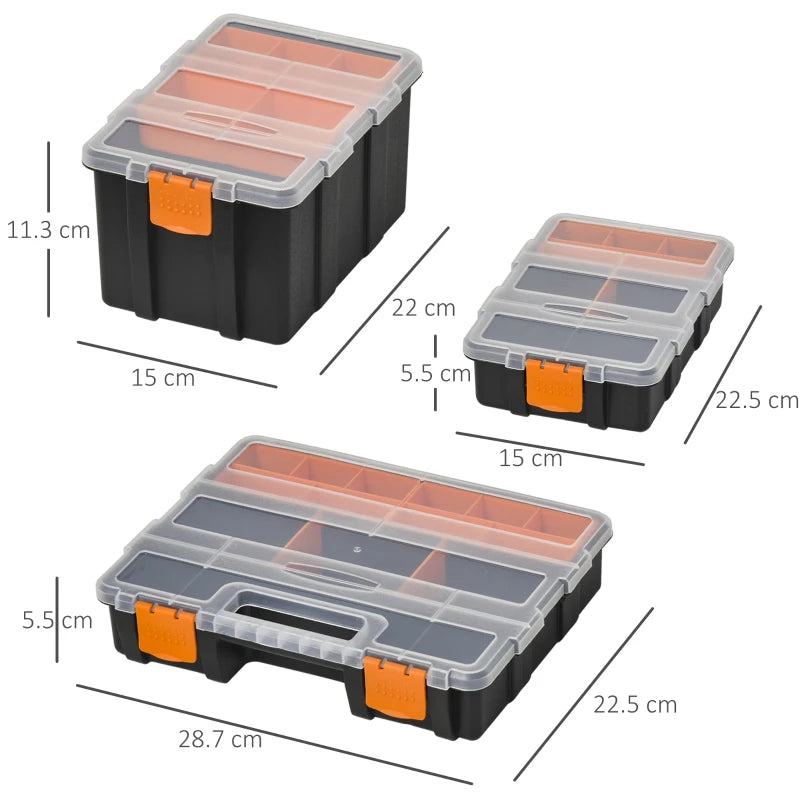 Plastic Tool Storage Boxes for Home Organization