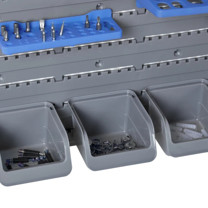 Efficient 44 Piece Wall Tool Storage Solution