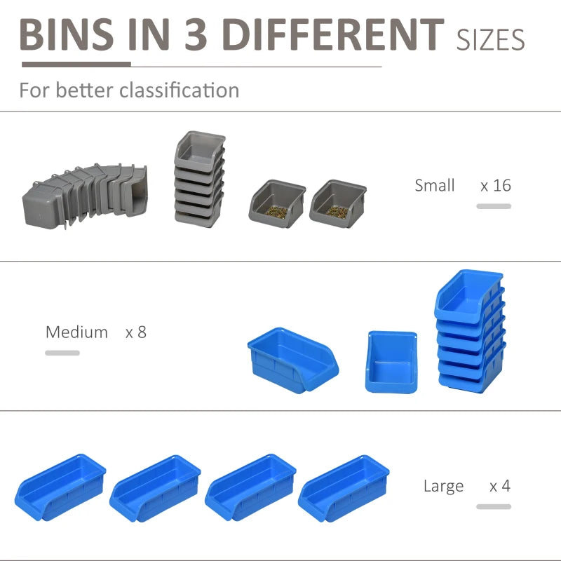 Efficient 44 Piece Wall Tool Storage Solution