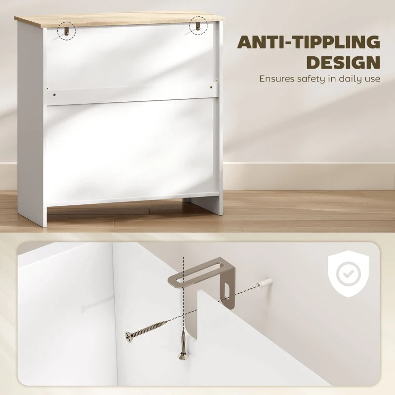 Modern White Sideboard Storage Cabinet with Adjustable Shelf and Drawer for Living Room Dining Room