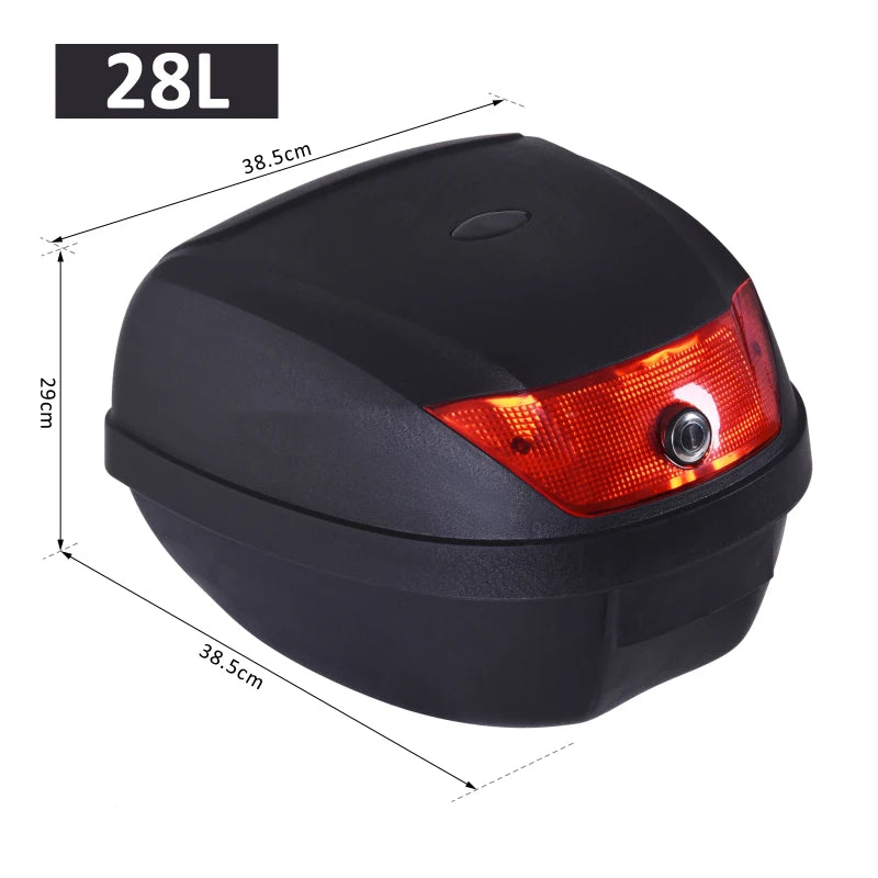 28L Motorcycle Tail Box for Safe Helmet Storage